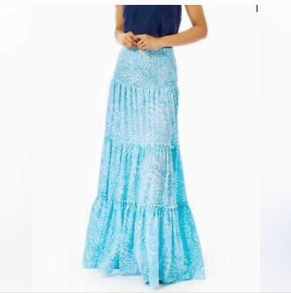 Lilly Pulitzer Dresses & Skirts - 🩵 LILLY PULITZER Hanalai Maxi Skirt 🩵